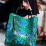 Dior Blue/Green Python Tote Bag - Runway Spring 2014