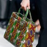 Dior Multicolor Python Lady Dior Bag - Runway Spring 2014
