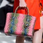 Dior Pink/Green Python DiorBar Bag - Runway Spring 2014