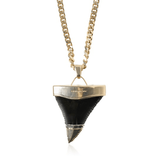 Givenchy Gold/Black Shark Tooth Brass Necklace