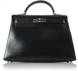 Hermes Black Kelly Bag