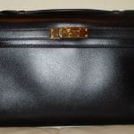 Hermes Black Kelly Longue Bag