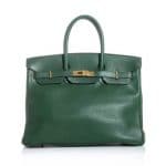 Hermes Dark Green Birkin 35 Bag