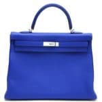 Hermes Electric Blue Kelly 35cm Bag