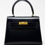 Hermes Navy Kelly 20cm Bag