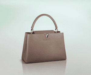 Louis Vuitton Taupe Capucines MM Bag
