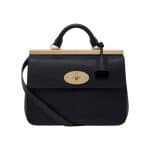 Mulberry Black Classic Calf Suffolk Small Bag