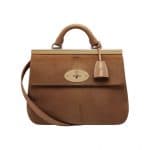 Mulberry Deer Brown Hair Calf Suffolk Small Bag