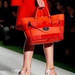 Mulberry Fiery Red Striped Willow Tote Bag - Runway Spring 2014