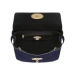 Mulberry Midnight Blue Printed Hair Calf Suffolk Small Bag 2