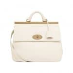 Mulberry Off White Classic Calf Suffolk Bag