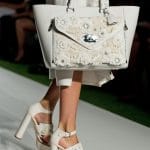 Mulberry White Floral Embellished Willow Bag - Runway Spring 2014