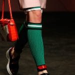 Prada Red/White Crocodile Shoulder Bag - Runway Spring 2014