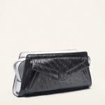 Proenza Schouler Black/Bone PS13 Ostrich Crossbody Bag