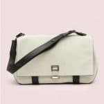 Proenza Schouler Bone/Black Suede PS Courier Bag