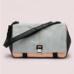 Proenza Schouler Charcoal Pony PS Courier Bag