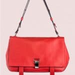 Proenza Schouler Poppy/Chianti Double Sided Leather PS Courier Bag