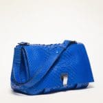 Proenza Schouler Royal Blue Python PS Courier Bag