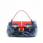 Fendi Blue Multicolor Monster Baguette Bag