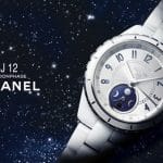 Chanel White J12 Moonphase watch