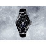 Chanel Black J12 Moonphase Watch