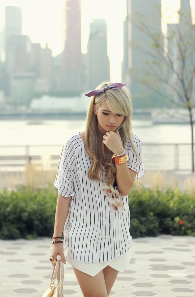 Brown Platform wearing Louis Vuitton Vernis Epi Alma Bag 6