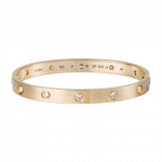 Cartier Pink Gold with 10 Diamonds Love Bracelet