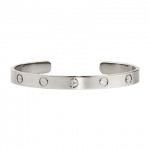 Cartier White Gold Open Love Bracelet