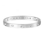 Cartier White Gold with 10 Diamonds Love Bracelet