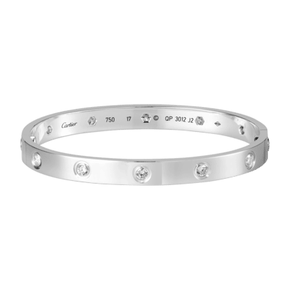 cartier love bangle platinum