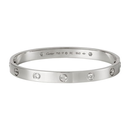 cartier love platinum bracelet