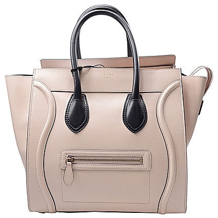 Celine Black Handle Nude Mini Luggage Bag Fall 2013 - Style Drops