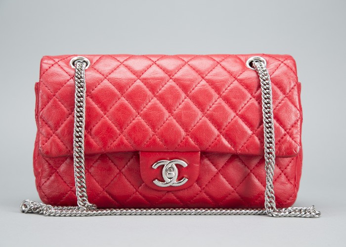 Chanel Red Flap with Bijoux Chain Bag - Bella Bag