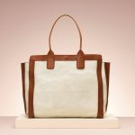 Chloe Alison Brown White Shopping Tote Bag - Holiday 2013