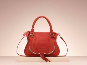 Chloe Cherry Red Marcie Messenger Bag - Holiday 2013