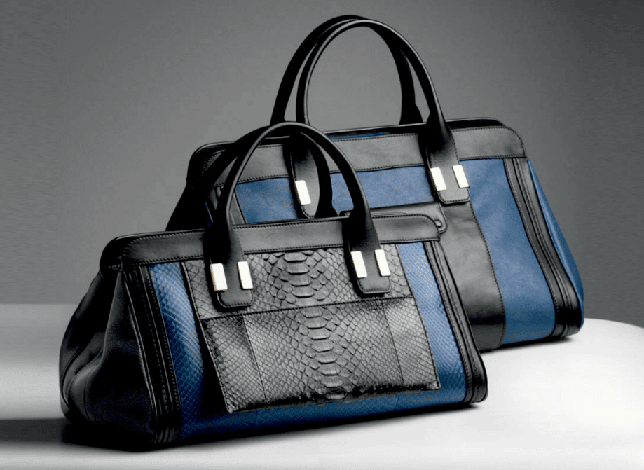 Chloe Royal Navy Alice Python Medium / Leather Large Bags