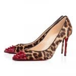 Christian Loubutin Leopard Geo Pointy Toe Pumps - Fall 2013