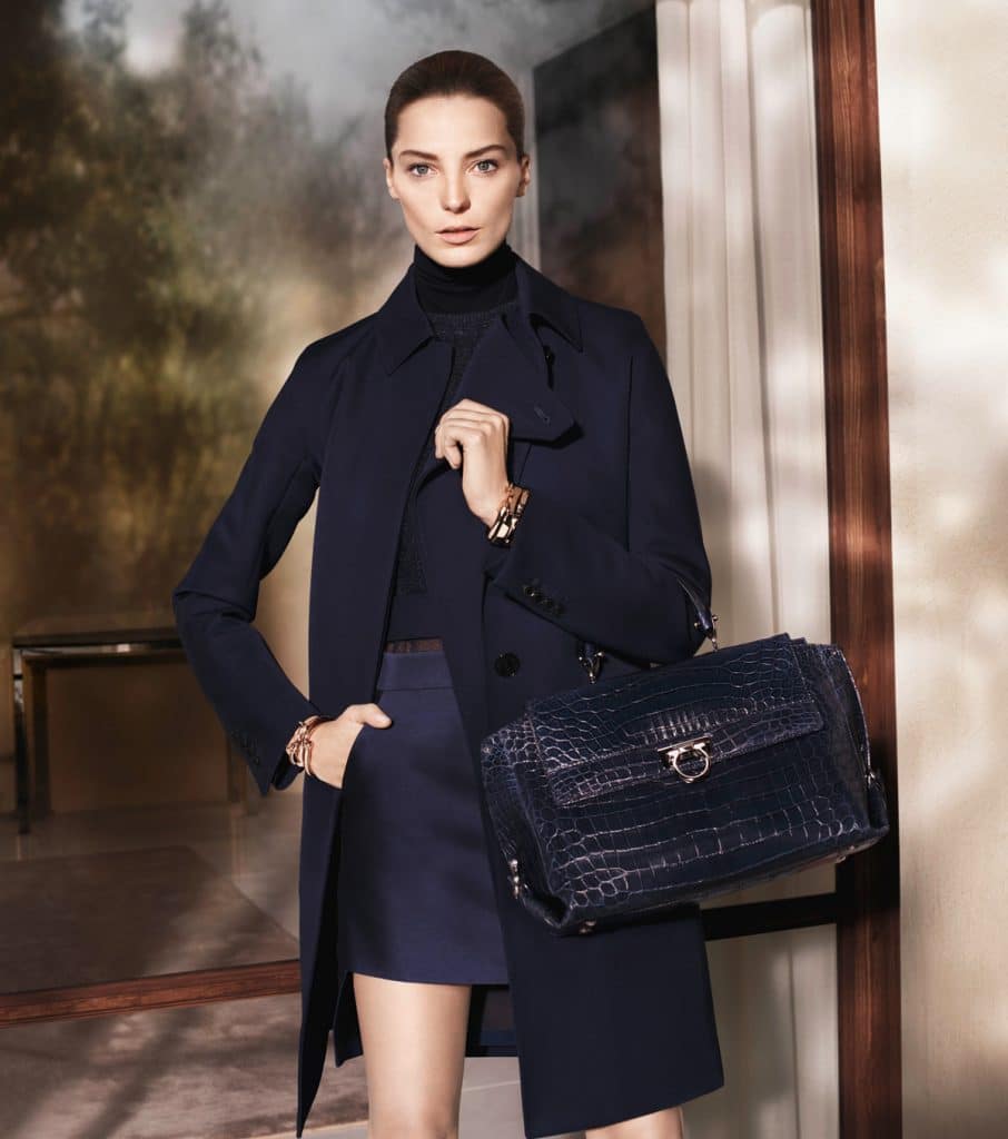 Daria Werbowy in Salvatore Ferragamo Fall-winter 2013 Ad Campaign 2