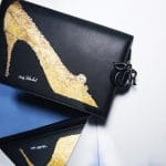 Dior Black Warhol Shoe Print Clutch Bag