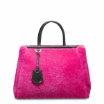 Fendi Candy Pink Shearling 2Jours Medium Bag