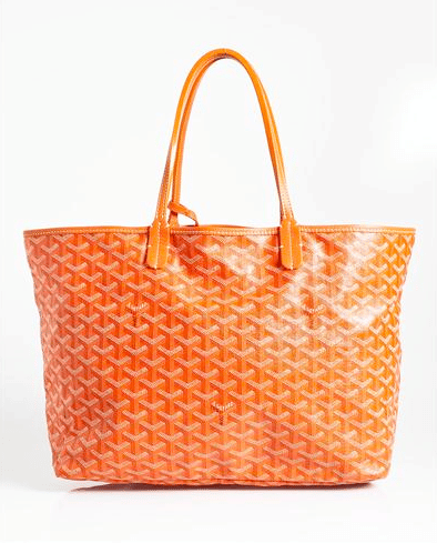 Goyard Saint Louis Tote Bag Reference Guide Spotted Fashion Goyard Orange Saint Louis Pm Bag