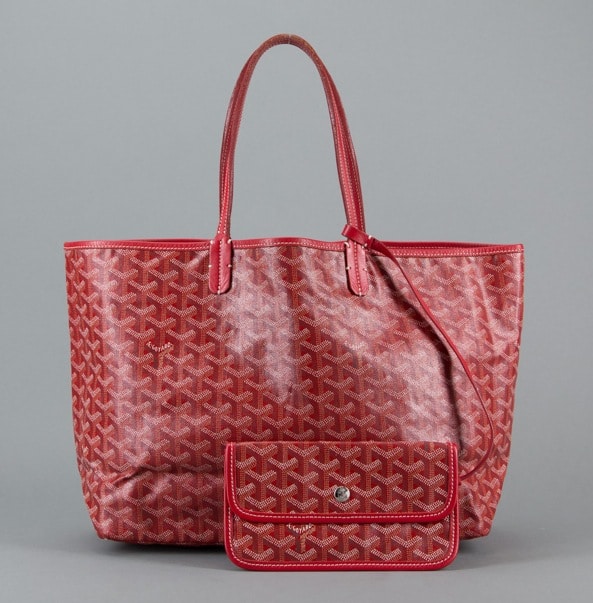 Goyard Saint Louis Tote Bag Reference Guide Spotted Fashion Goyard Red Saint Louis Pm Bag