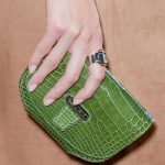 Hermes Green Crocodile Small Clutch Bag - Runway Spring 2014