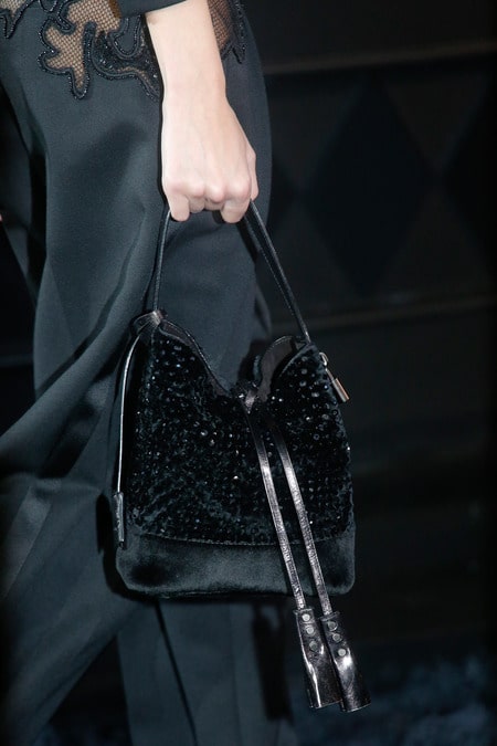 Louis Vuitton Black Sequined Noe Bag - Runway Spring 2014