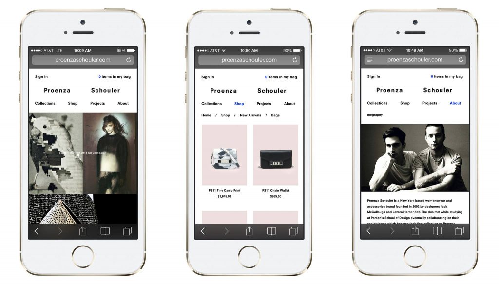 Proenza Schouler Mobile App