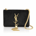 Saint Laurent Black Cassandre Small Shoulder Bag