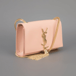 Saint Laurent Blush Cassandre Tassel Small Shoulder Bag