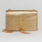 Saint Laurent Gold Cassandre Tassel Small Shoulder Bag