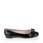 Salvatore Ferragamo Black Patent Varina Flat Shoes 3