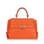 Salvatore Ferragamo Dark Orange Sofia Large Bag